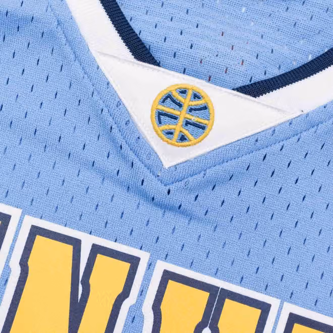 Jamal Murray #27 Denver Nuggets 2016-17 Mitchell & Ness Swingman NBA Jersey Blue view 6