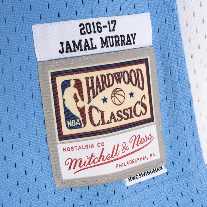Jamal Murray #27 Denver Nuggets 2016-17 Mitchell & Ness Swingman NBA Jersey Blue view 3
