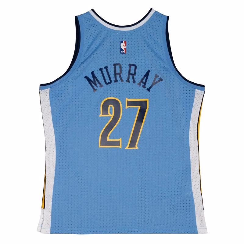 Jamal Murray #27 Denver Nuggets 2016-17 Mitchell & Ness Swingman NBA Jersey Blue view 2