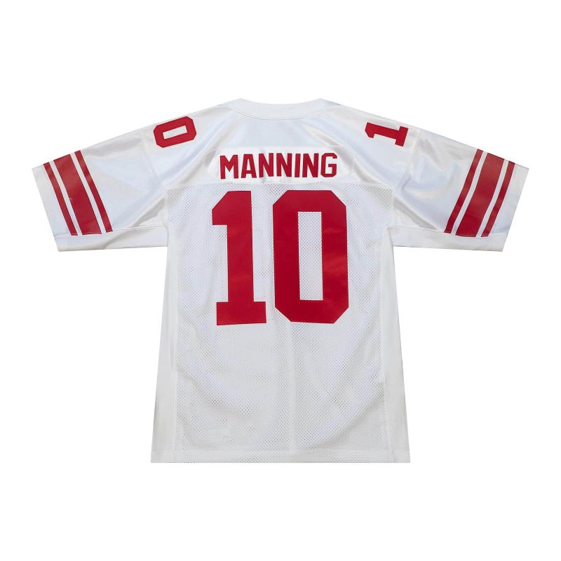 Eli Manning #10 New York Giants 2007 Mitchell & Ness Authentic NFL Jersey White view 2