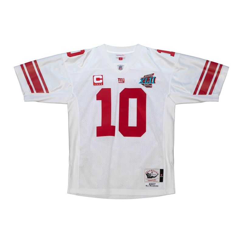 Eli Manning #10 New York Giants 2007 Mitchell & Ness Authentic NFL Jersey White view 1