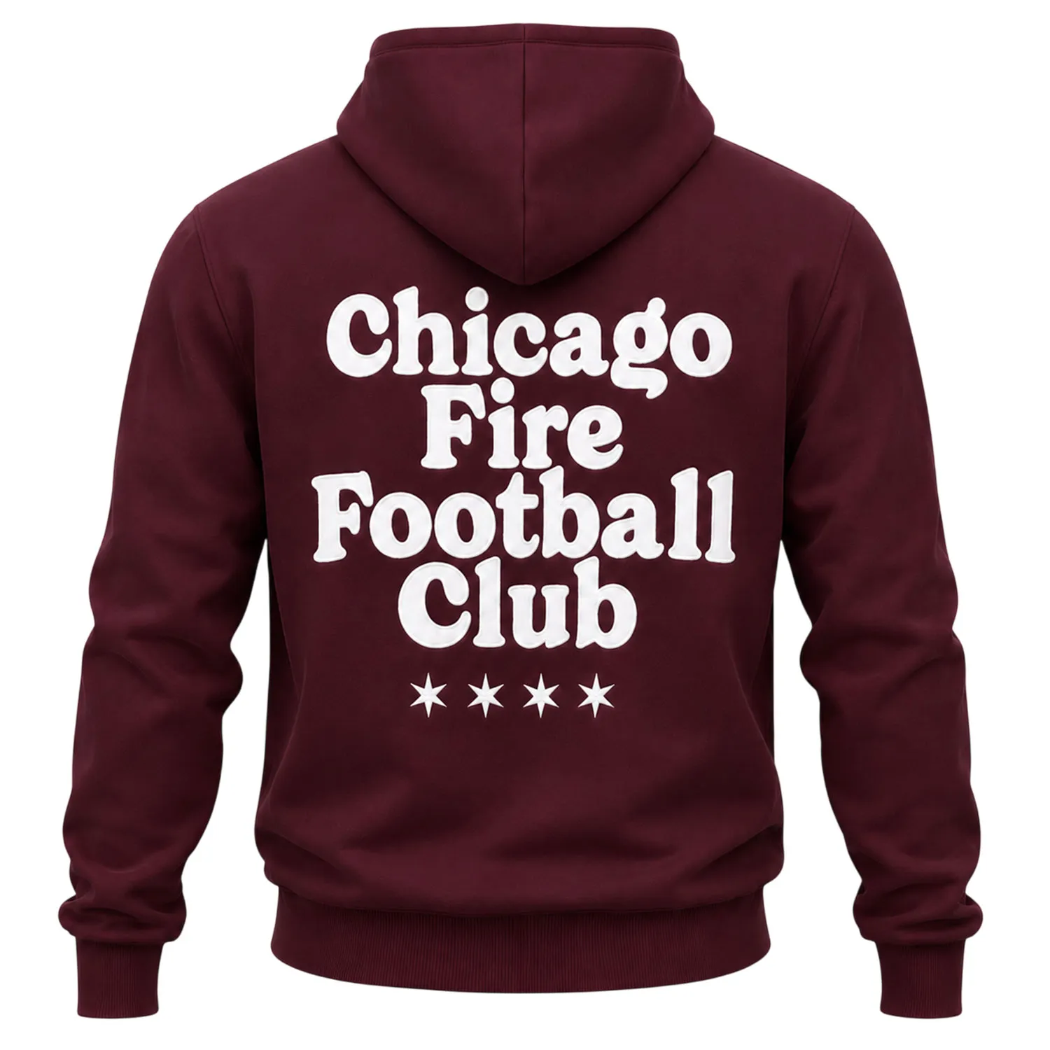 Chicago Fire Maroon Hoodie Dynamic Athletic Style