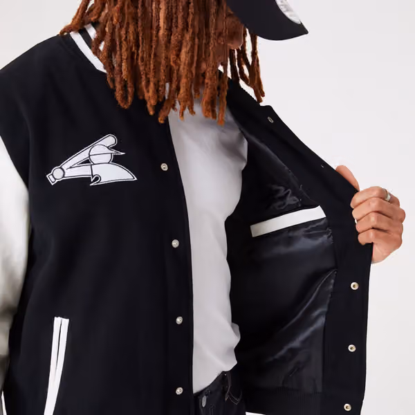 Chicago White Sox Varsity New Era MLB Jacket Black view 4