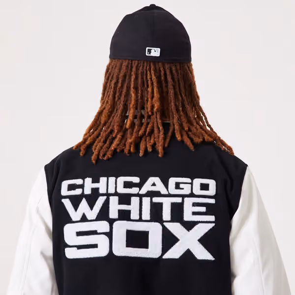 Chicago White Sox Varsity New Era MLB Jacket Black view 5
