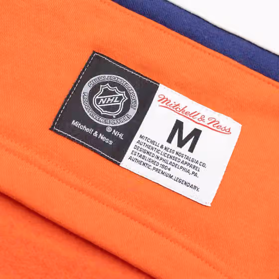 Edmonton Oilers Mitchell & Ness Heritage NHL Lace-Up Jersey Crew view 5