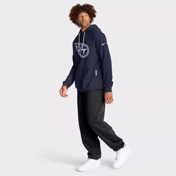 Tennessee Titans 2025 NFL Sideline Nike Standard Issue Hoodie Navy view 4