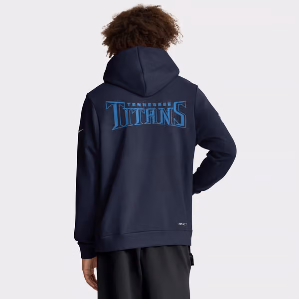 Tennessee Titans 2025 NFL Sideline Nike Standard Issue Hoodie Navy view 3