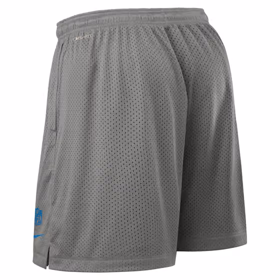 Detroit Lions 2025 NFL Sideline Reversible Mesh Nike Dri-FIT Shorts Gray view 3