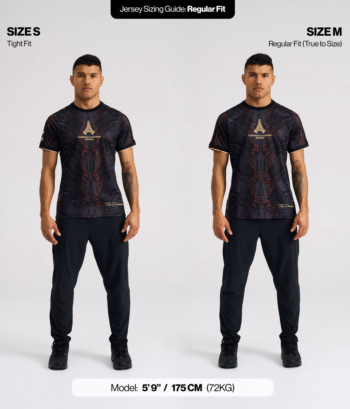 Jersevo Custom Personalized The Parisians (2025 European Champions) Away Jersey detail view 9