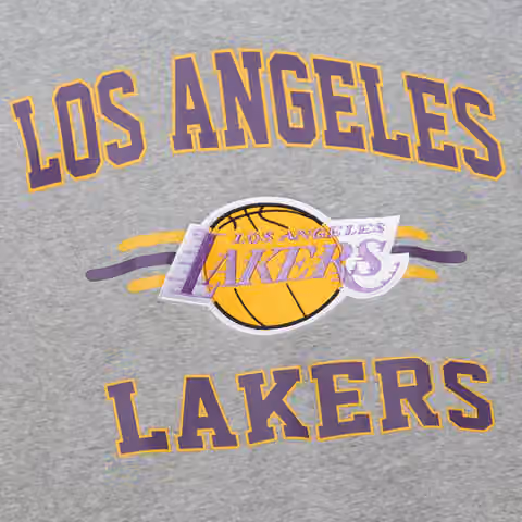 Los Angeles Lakers Mitchell & Ness All Over 4.0 Crew NBA Pullover Gray view 4