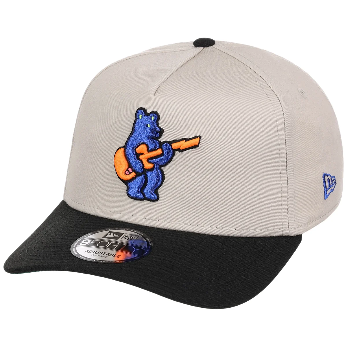 Chicago Cubs MLB Main Stage Stone Neon New Era 9FORTY AF detail view