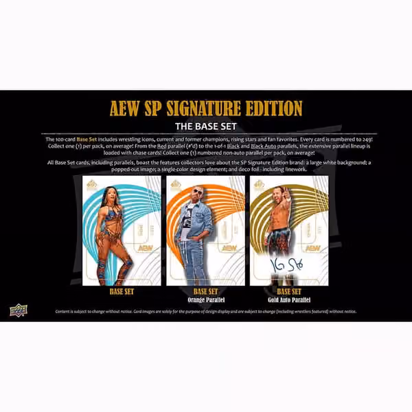 2025 Upper Deck AEW SP Signature Edition All Elite Wrestling Hobby Box view 2