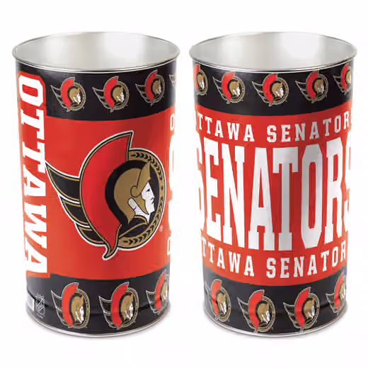 Ottawa Senators WinCraft Metal NHL Wastebasket view 1