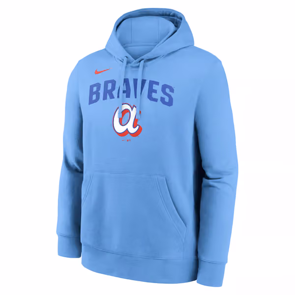 Atlanta Braves City Connect Club MLB Hoodie Blue view 1