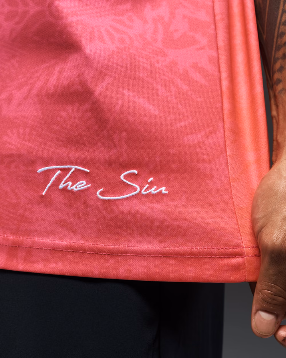 Jersevo Custom Personalized The Siu Jersey - Sunset detail view 5