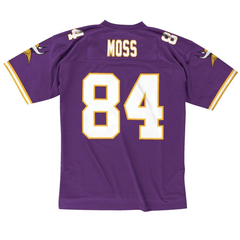 Randy Moss #84 Minnesota Vikings Legacy Throwback NFL Jersey Purple view 3
