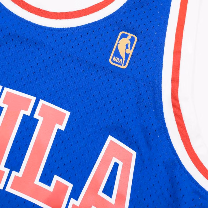 Allen Iverson #3 Philadelphia 76ers 1996-97 Swingman NBA Jersey Blue view 5