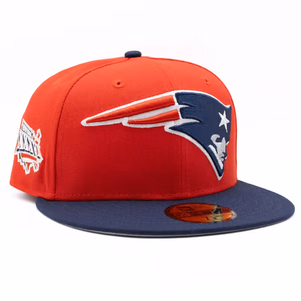 New England Patriots Super Bowl XXXVI 59FIFTY Fitted NFL Cap Red product photo