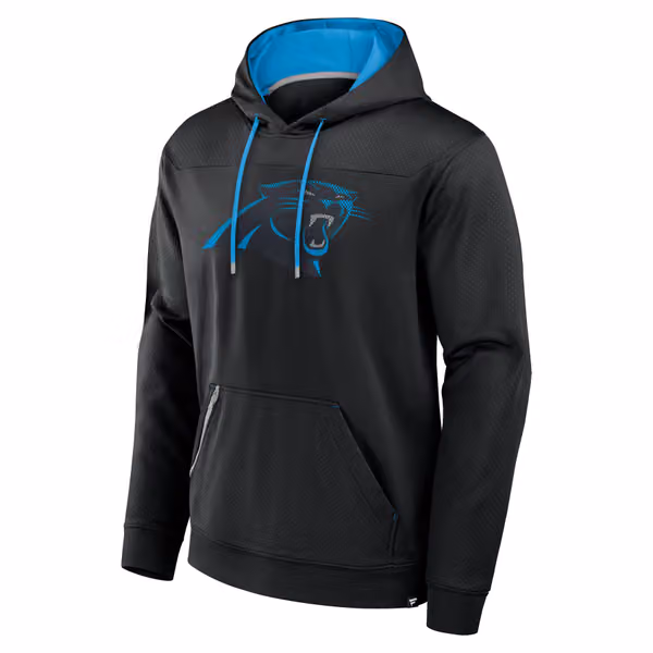 Carolina Panthers Defender Dot Faded NFL Hoodie Black view 3