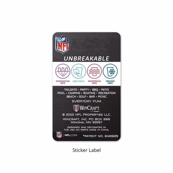 Los Angeles Chargers Icicle Silicone NFL Pint Glass view 2