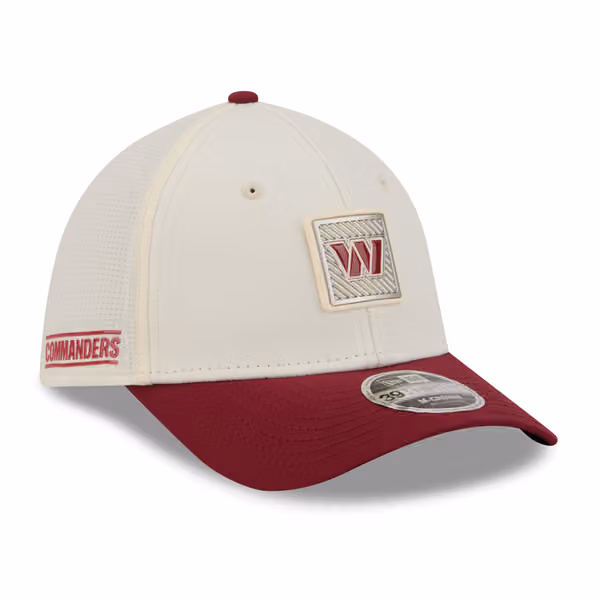 Washington Commanders 2026 NFL Training Camp 39THIRTY Flex Cap Cream/Burgundy product photo
