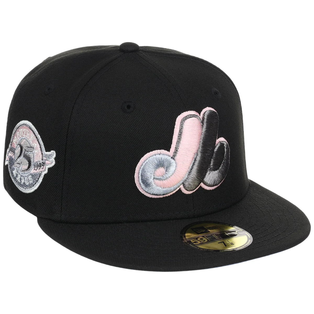 Montreal Expos MLB Pewter Skies New Era 59FIFTY front view