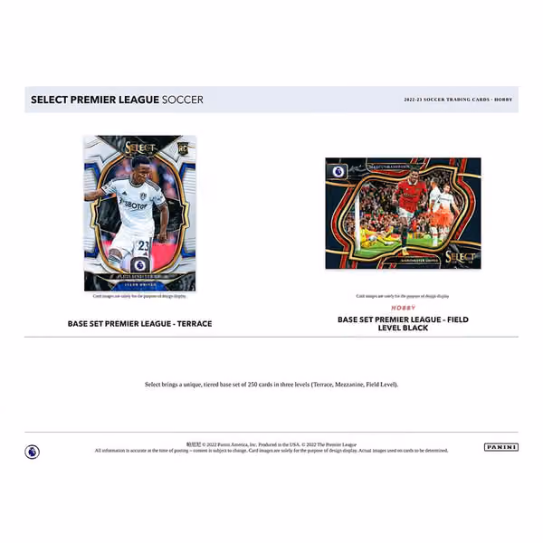 2022/23 Panini Select Premier League Soccer Hobby Box view 2