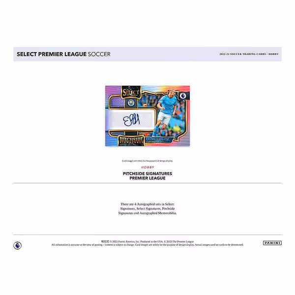 2022/23 Panini Select Premier League Soccer Hobby Box view 3