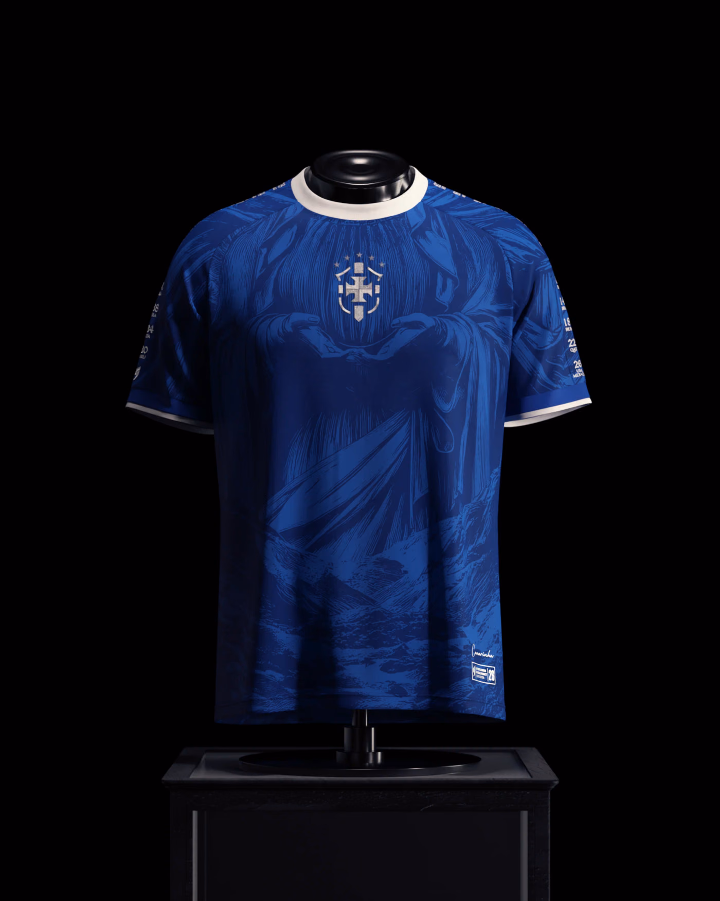 Jersevo Custom Personalized Brazil Away Heritage Jersey (2026WC Edition) front view