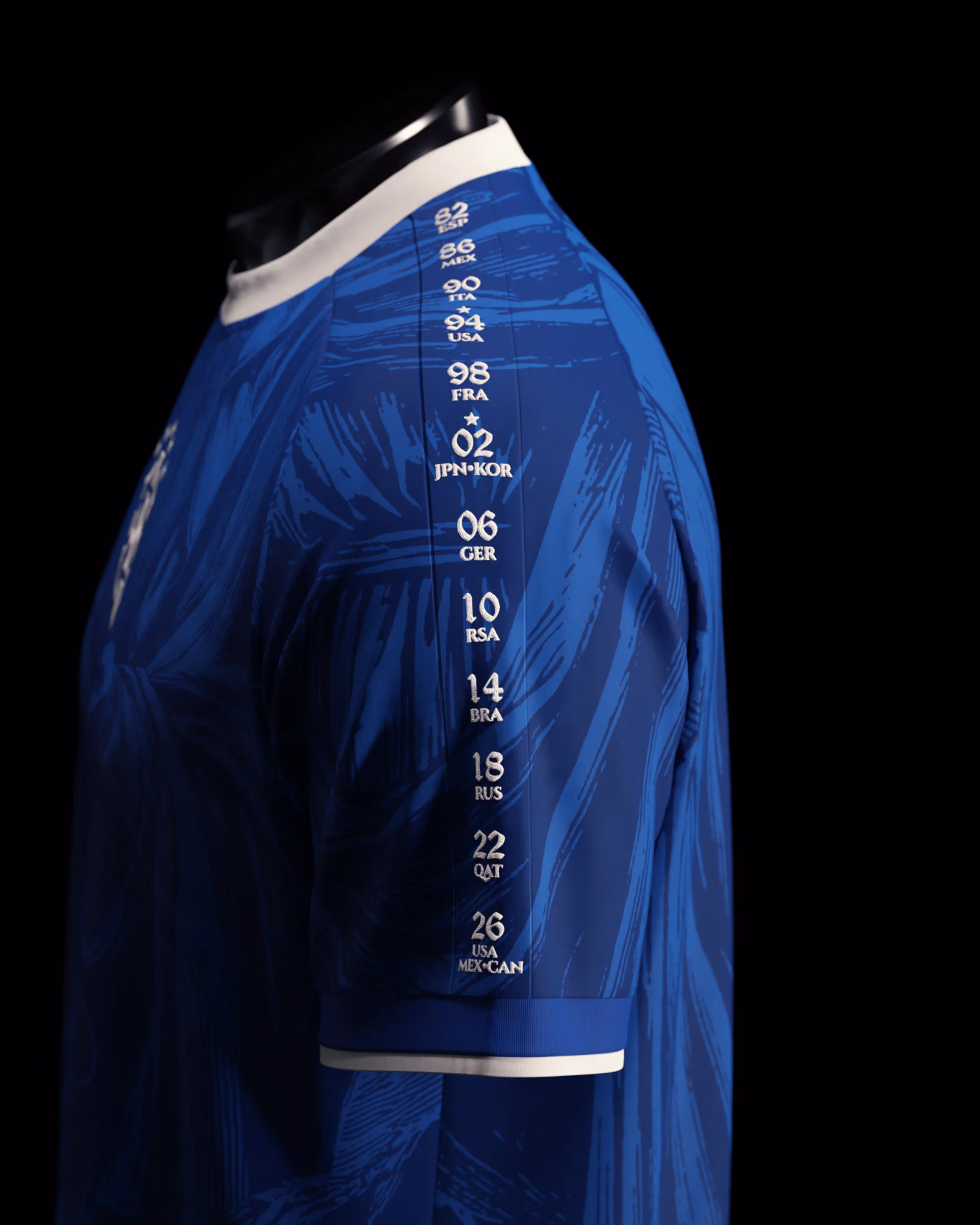 Jersevo Custom Personalized Brazil Away Heritage Jersey (2026WC Edition) left sleeve detail