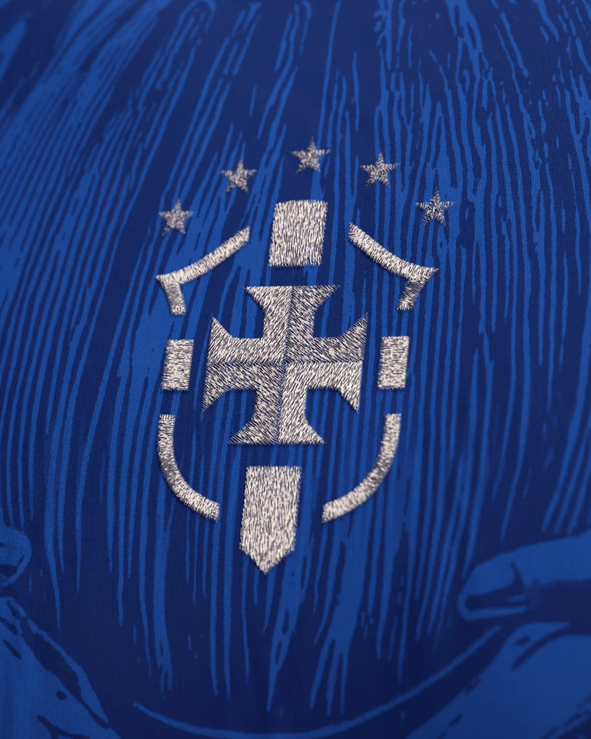 Jersevo Custom Personalized Brazil Away Heritage Jersey (2026WC Edition) crest detail