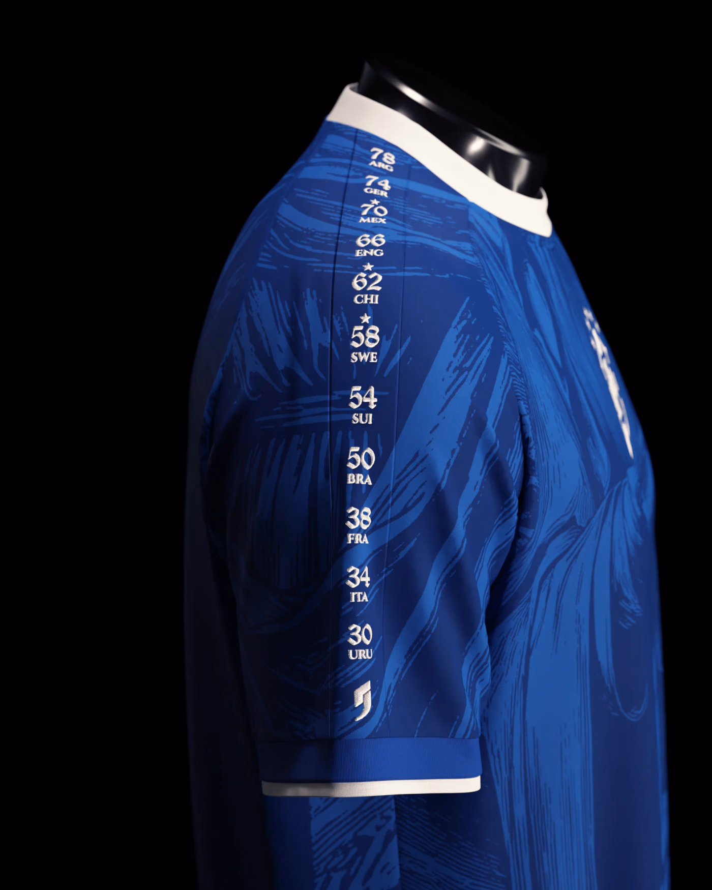 Jersevo Custom Personalized Brazil Away Heritage Jersey (2026WC Edition) right sleeve detail