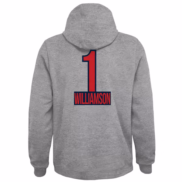 Zion Williamson #1 New Orleans Pelicans Player NBA Pullover Hoodie view 3