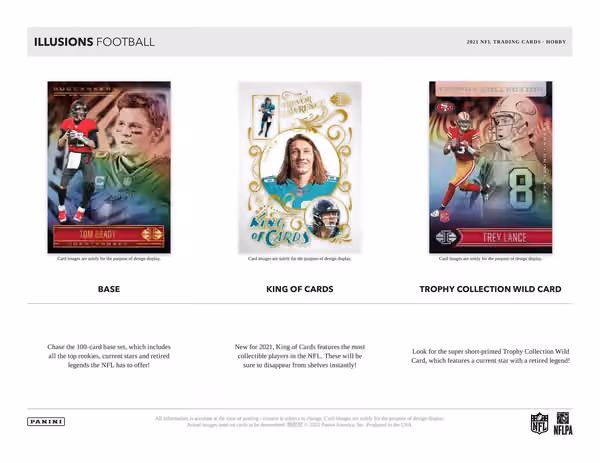2021 Panini Illusions Football Hobby Box NFL view 2