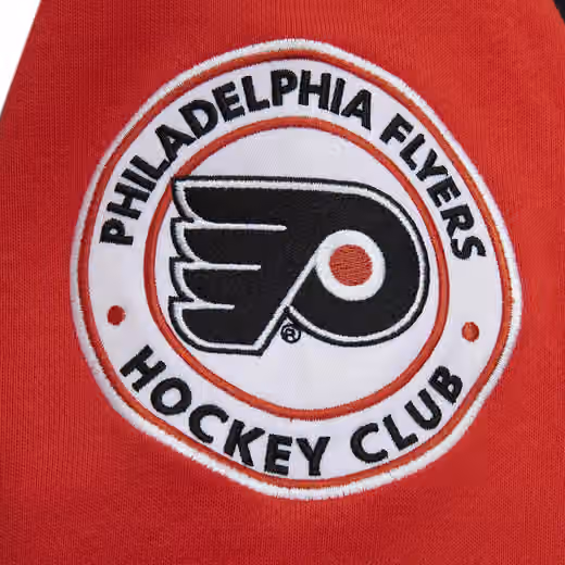 Philadelphia Flyers All Over Mitchell & Ness NHL Crew Fleece Pullover view 4