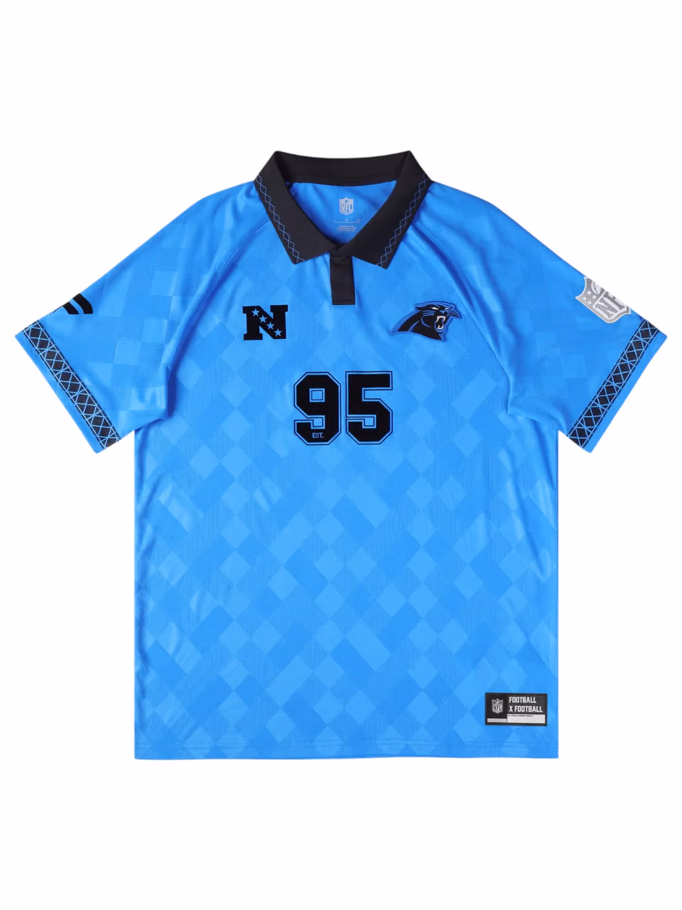 Carolina Panthers 2026 Football x Football NFL Fan Jersey Blue view 1