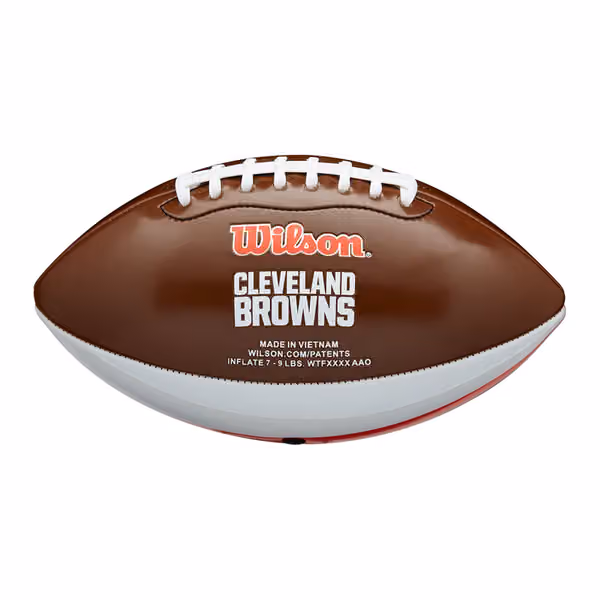 Cleveland Browns City Pride Wilson PeeWee Size NFL Football view 2