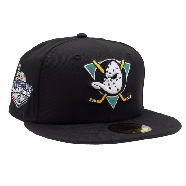 Anaheim Ducks 2007 Stanley Cup Champs 59FIFTY Fitted NHL Cap Black product photo