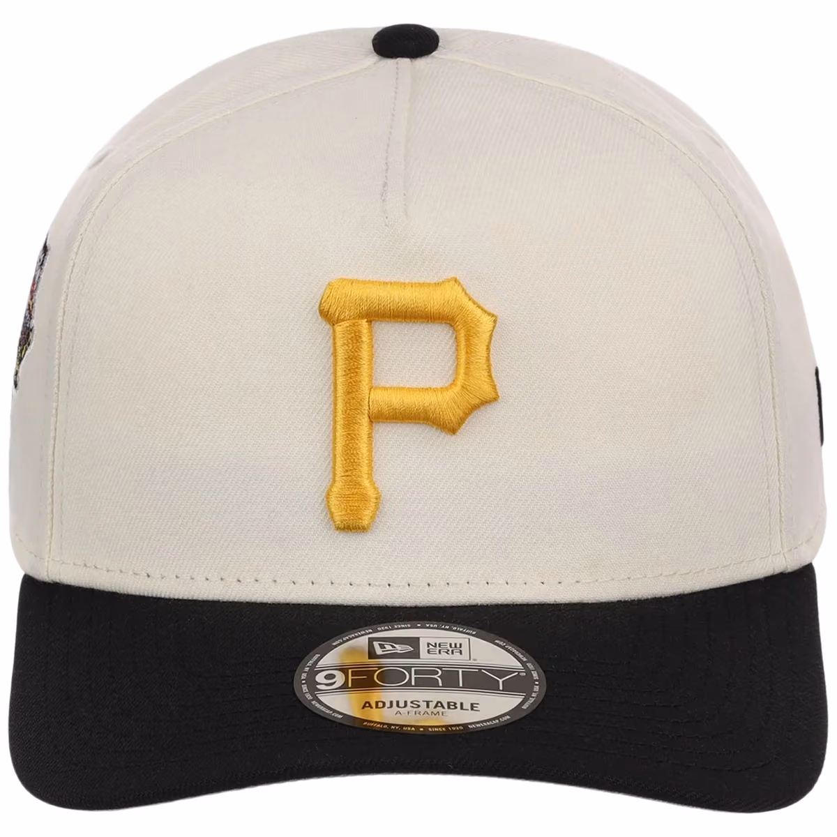 Pittsburgh Pirates MLB Chrome OTC New Era 9FORTY A-Frame detail view