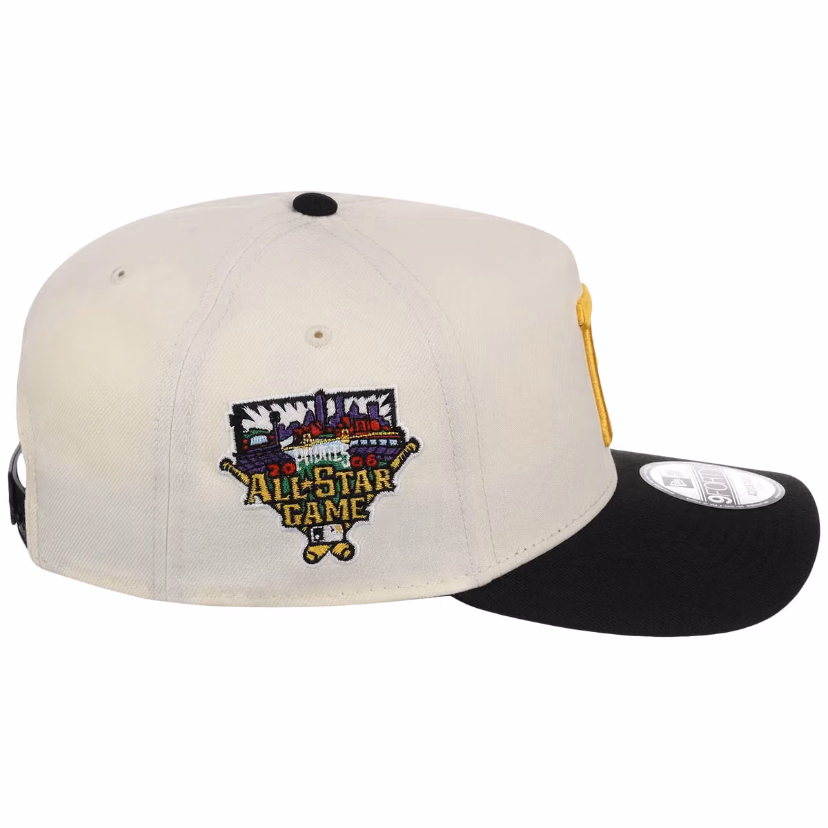 Pittsburgh Pirates MLB Chrome OTC New Era 9FORTY A-Frame detail view