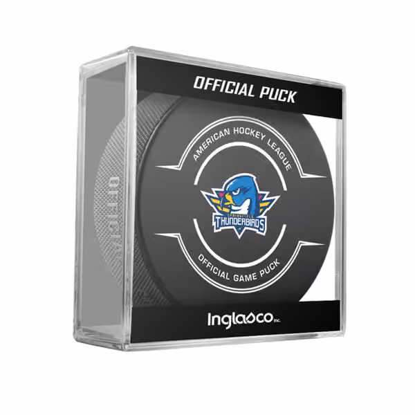 Springfield Thunderbirds AHL Official Game Puck view 1