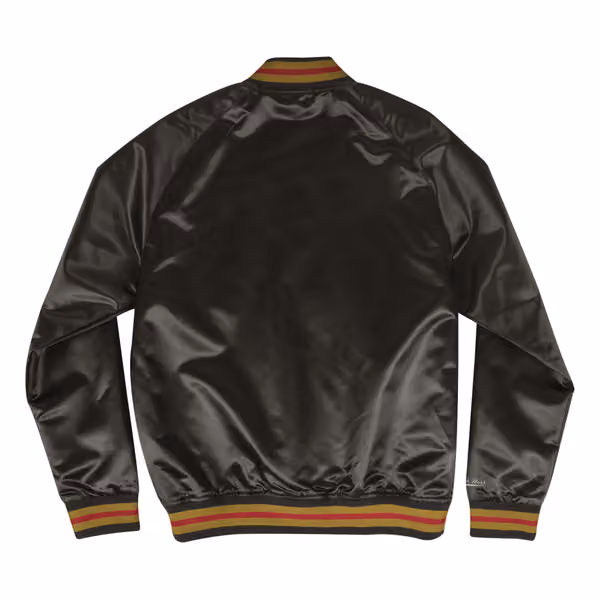 San Francisco 49ers Mitchell & Ness Lightweight Satin NFL Jacket Black view 2