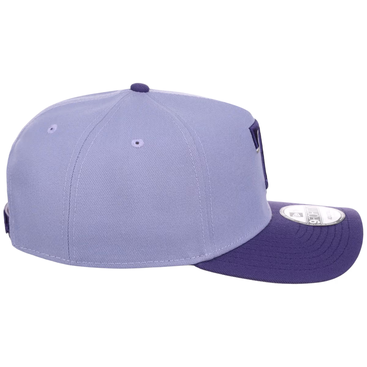 Texas Rangers MLB Lavender x Purple FASHION CORE New Era 9FORTY A-Frame detail view