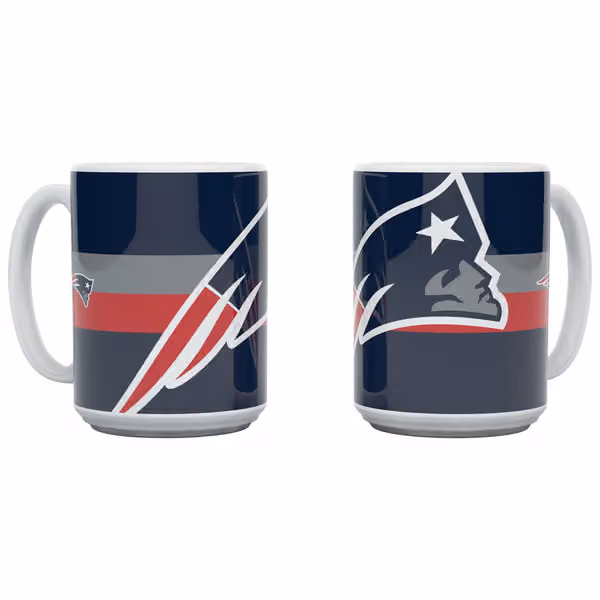 New England Patriots Triple Logo Jumbo NFL Mug (450 ml) view 1