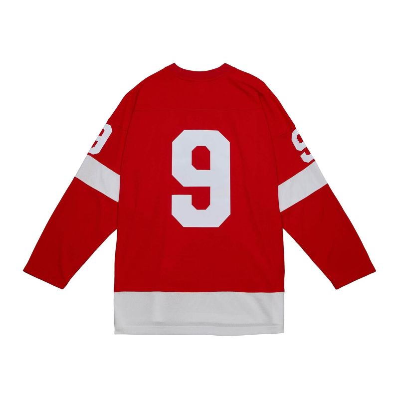 Gordie Howe #9 Detroit Red Wings 1960-61 Mitchell & Ness NHL Jersey view 2