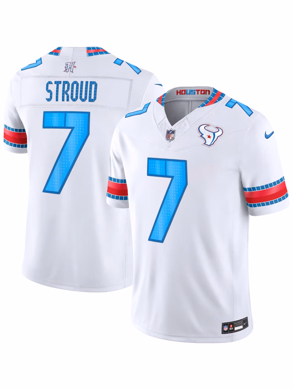 C.J. Stroud #7 Houston Texans 2026 Rivalries Stitched Limited NFL Jersey White view 1