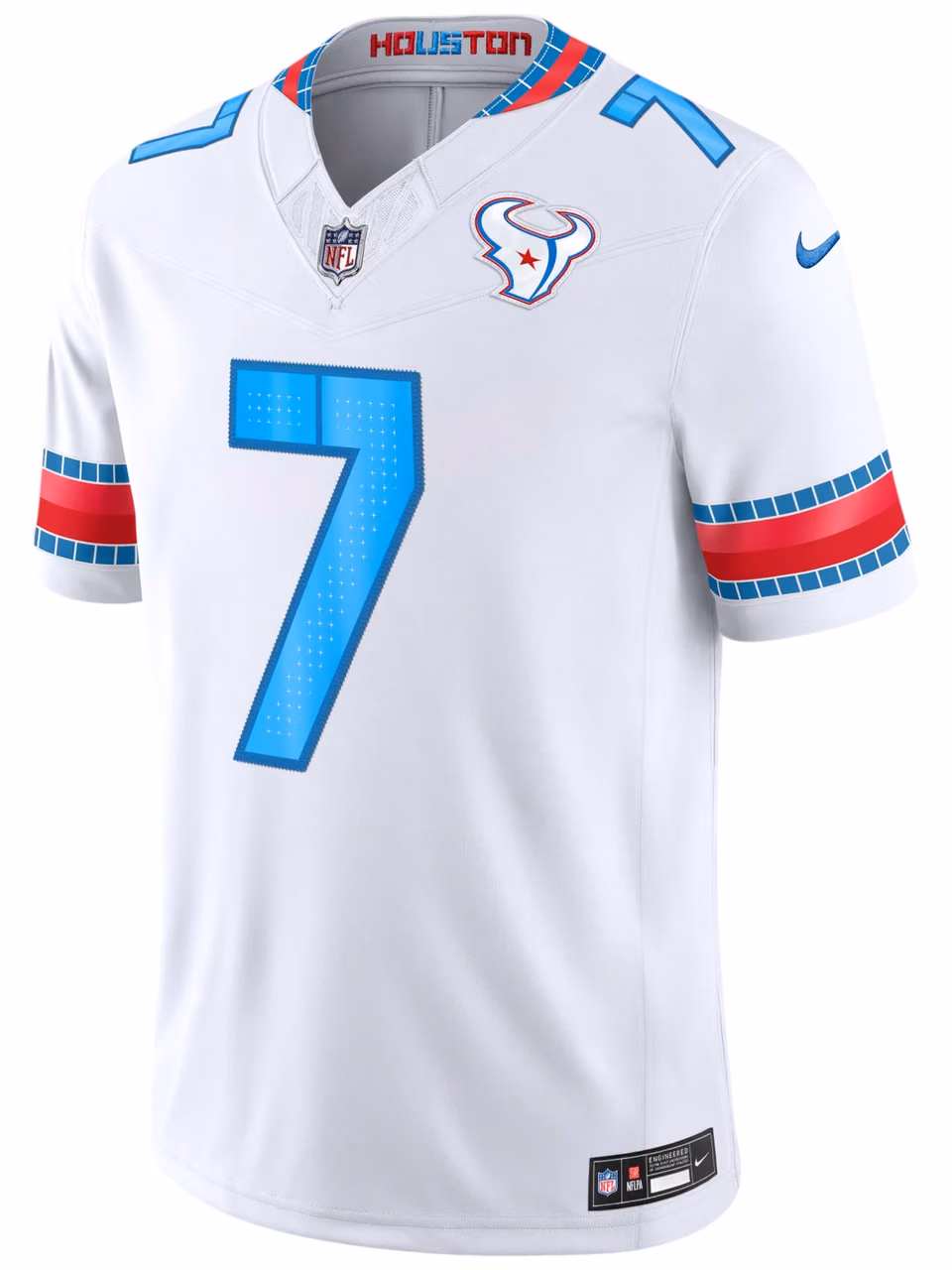 C.J. Stroud #7 Houston Texans 2026 Rivalries Stitched Limited NFL Jersey White view 2