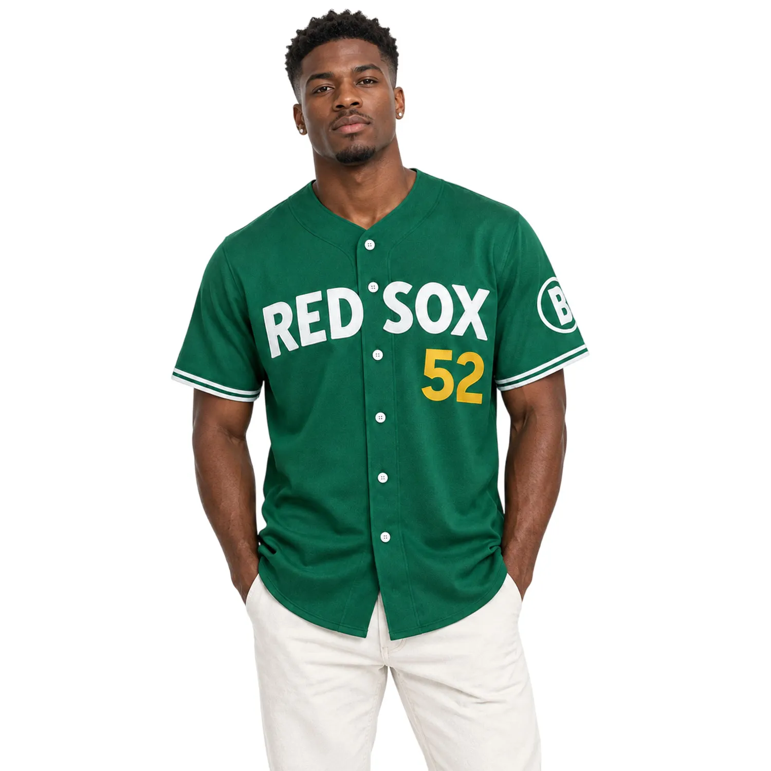 Wilyer Abreu Red Sox Green Jersey Bold Number