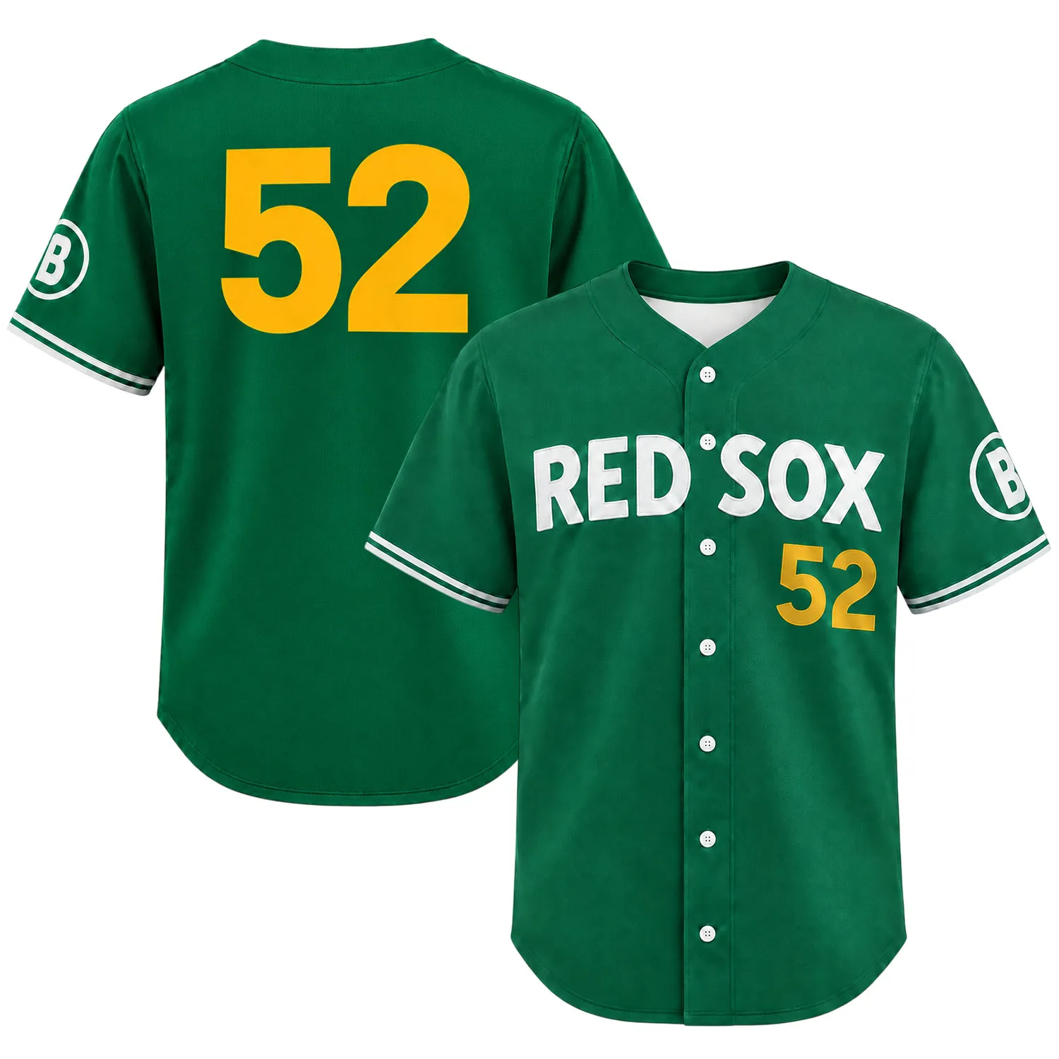 Wilyer Abreu Red Sox Green Jersey Bold Number