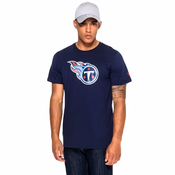Tennessee Titans Team Logo Football NFL T-Shirt Navy view 1